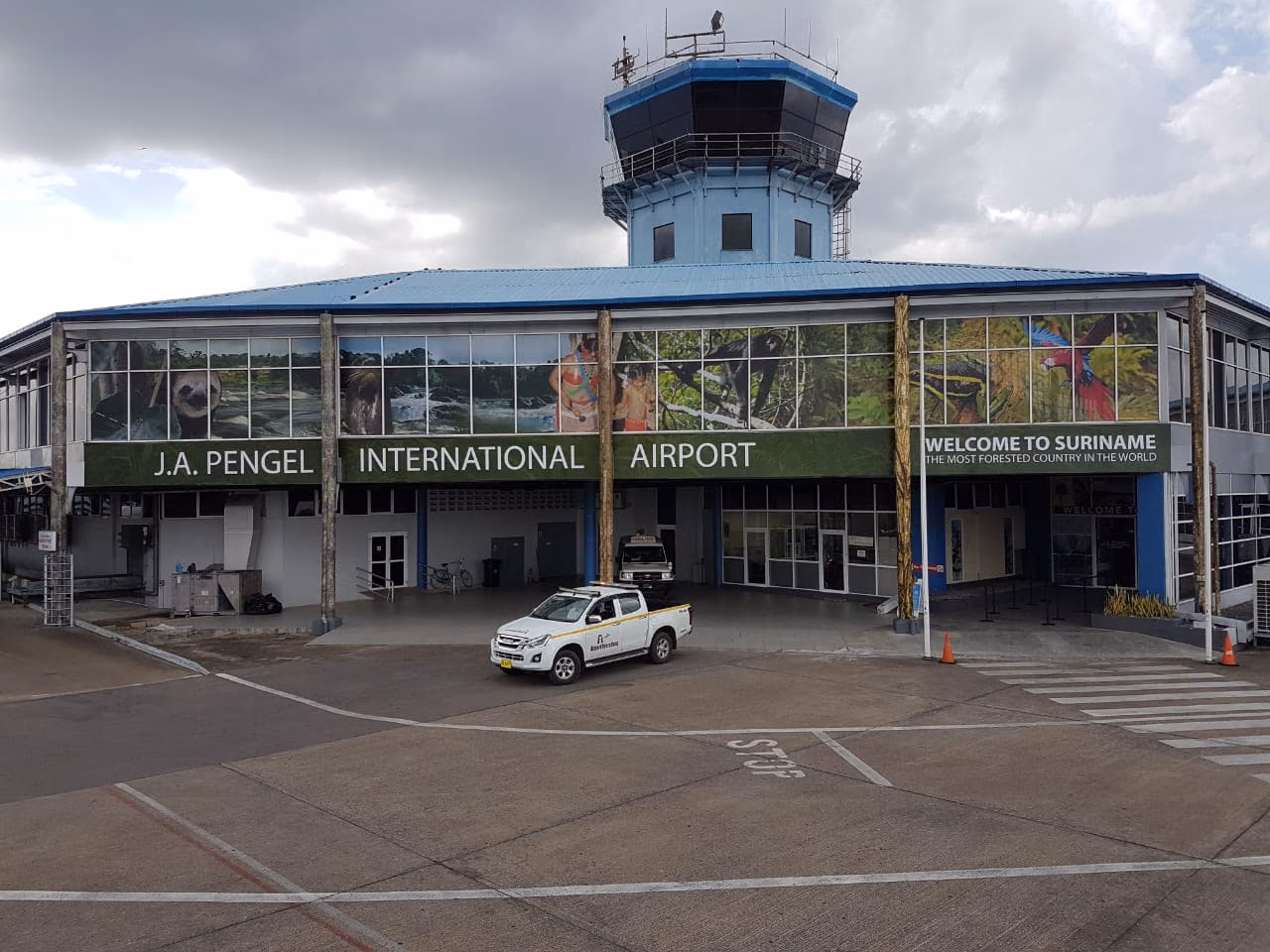 FOREST93 branding at J.A. Pengel International Airport