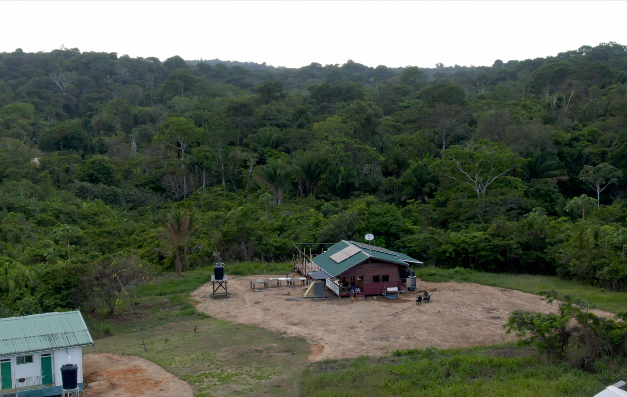 Aerial view of the Tuhka community enterprise at Alalapadu